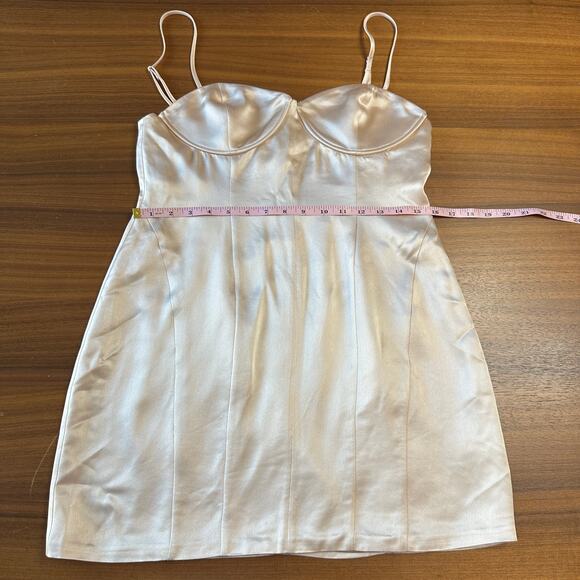 Retrofette Cosmo Mini Dress in Dusty Peach Champagne, Sexy, Revolve, Large NWT - Picture 6 of 14